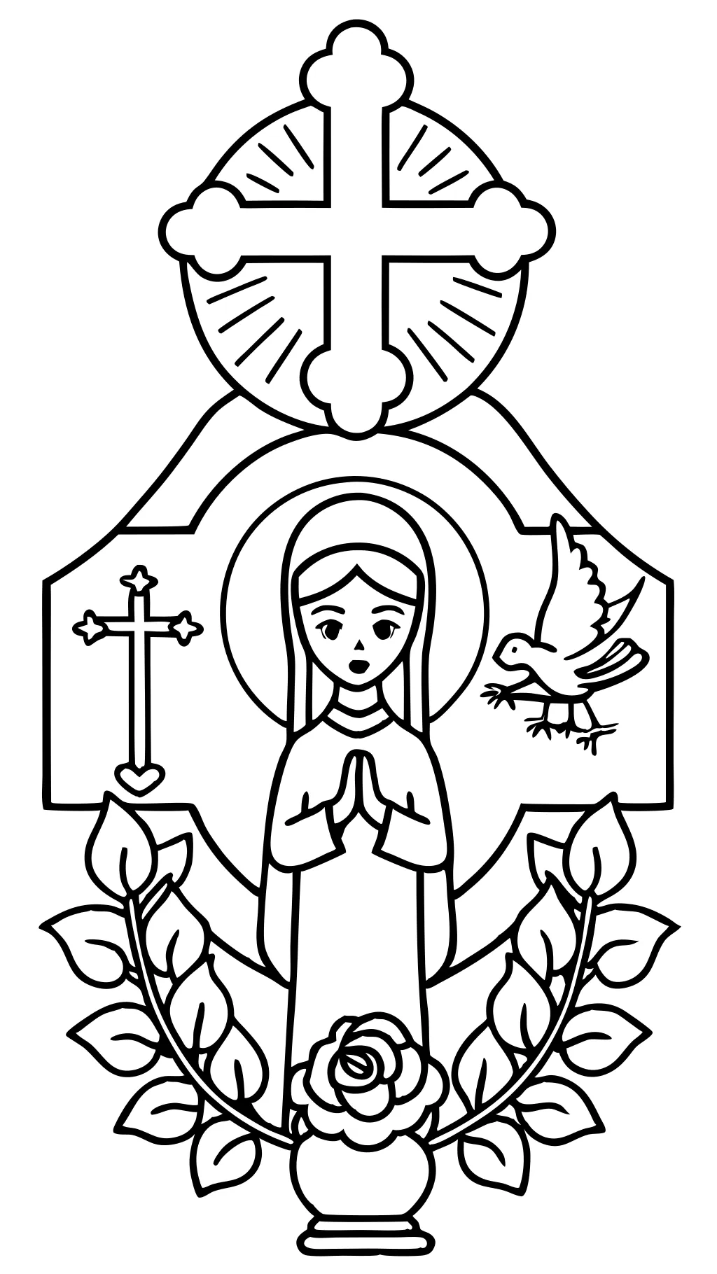 coloring pages catholic